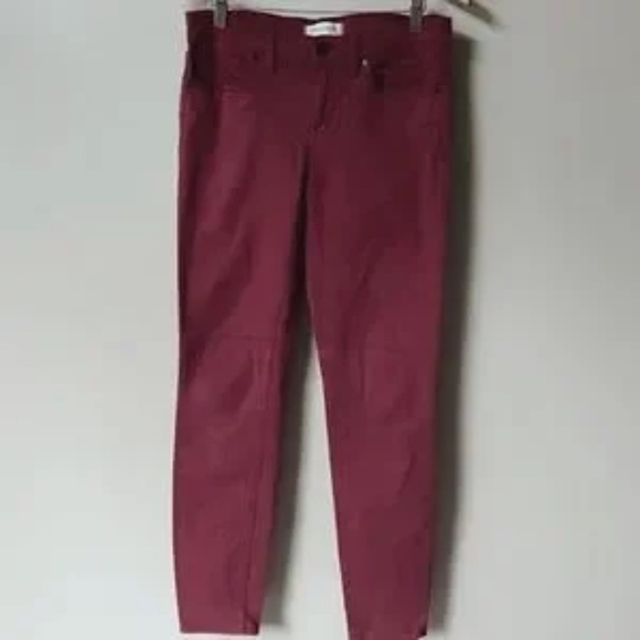 Madewell High Rise Deep Plum Skinny Jeans Size 27 - Picture 7 of 7